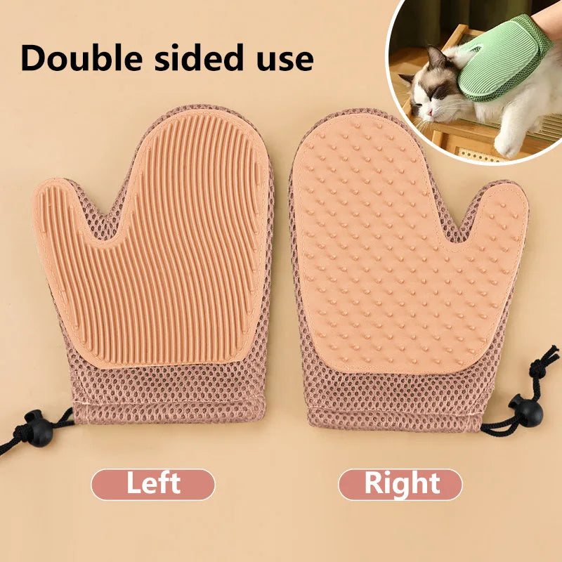 Double-Sided Pet Grooming Glove
