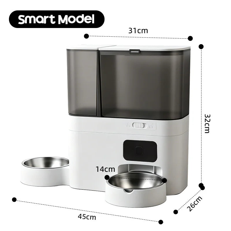 5L Smart WiFi Pet Feeder with Camera & 3L Water Dispenser
