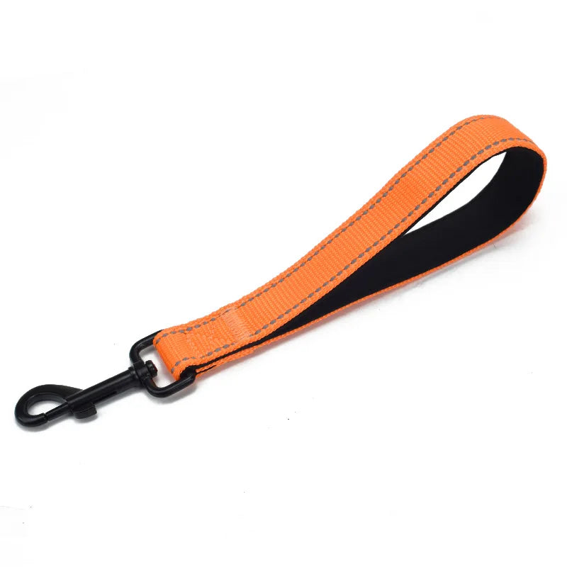 Short Reflective Dog Leash — 25cm