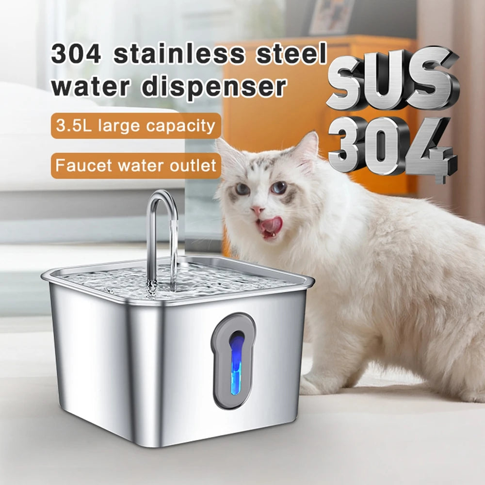 Stainless Steel Pet Water Fountain
