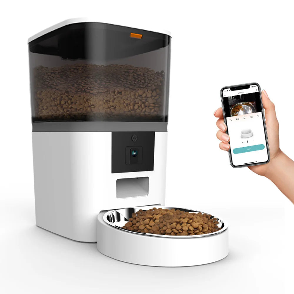 4L Smart Automatic Pet Feeder with Camera & App Control