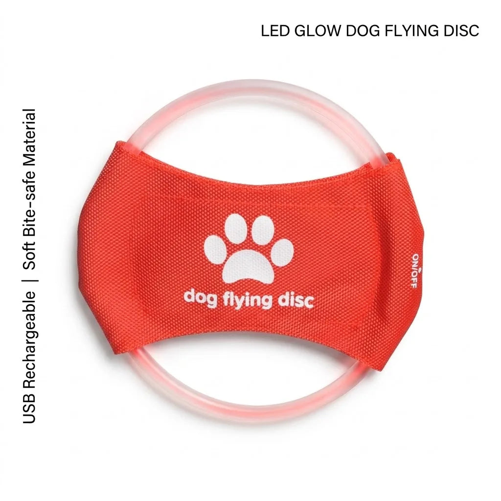 LED Glow Dog Flying Disc