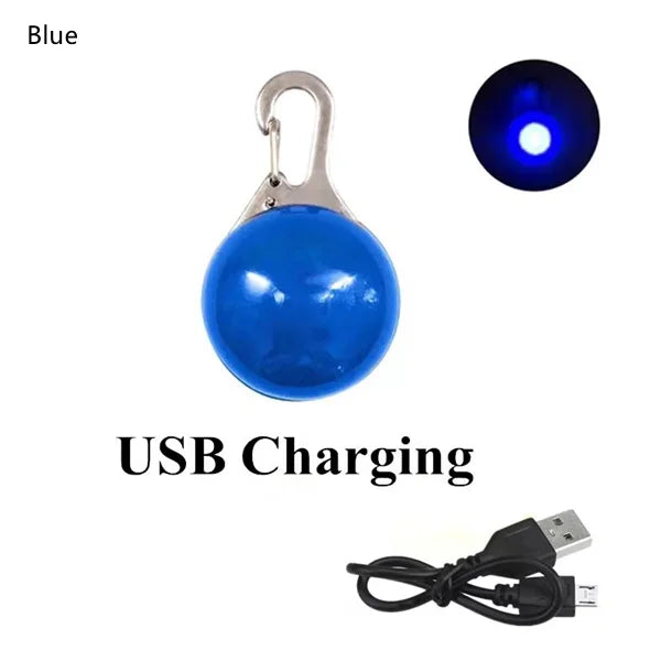USB Rechargeable LED Dog Collar Pendant