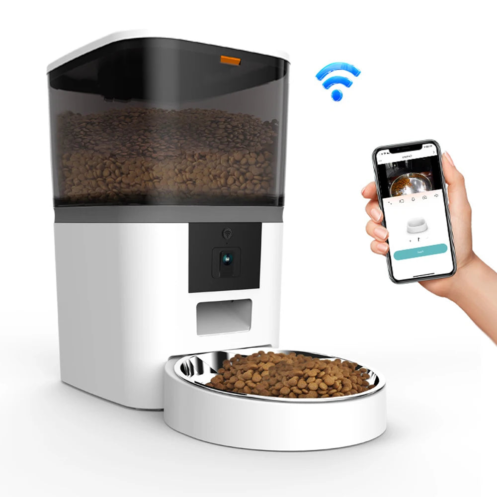 4L Smart Automatic Pet Feeder with Camera & App Control