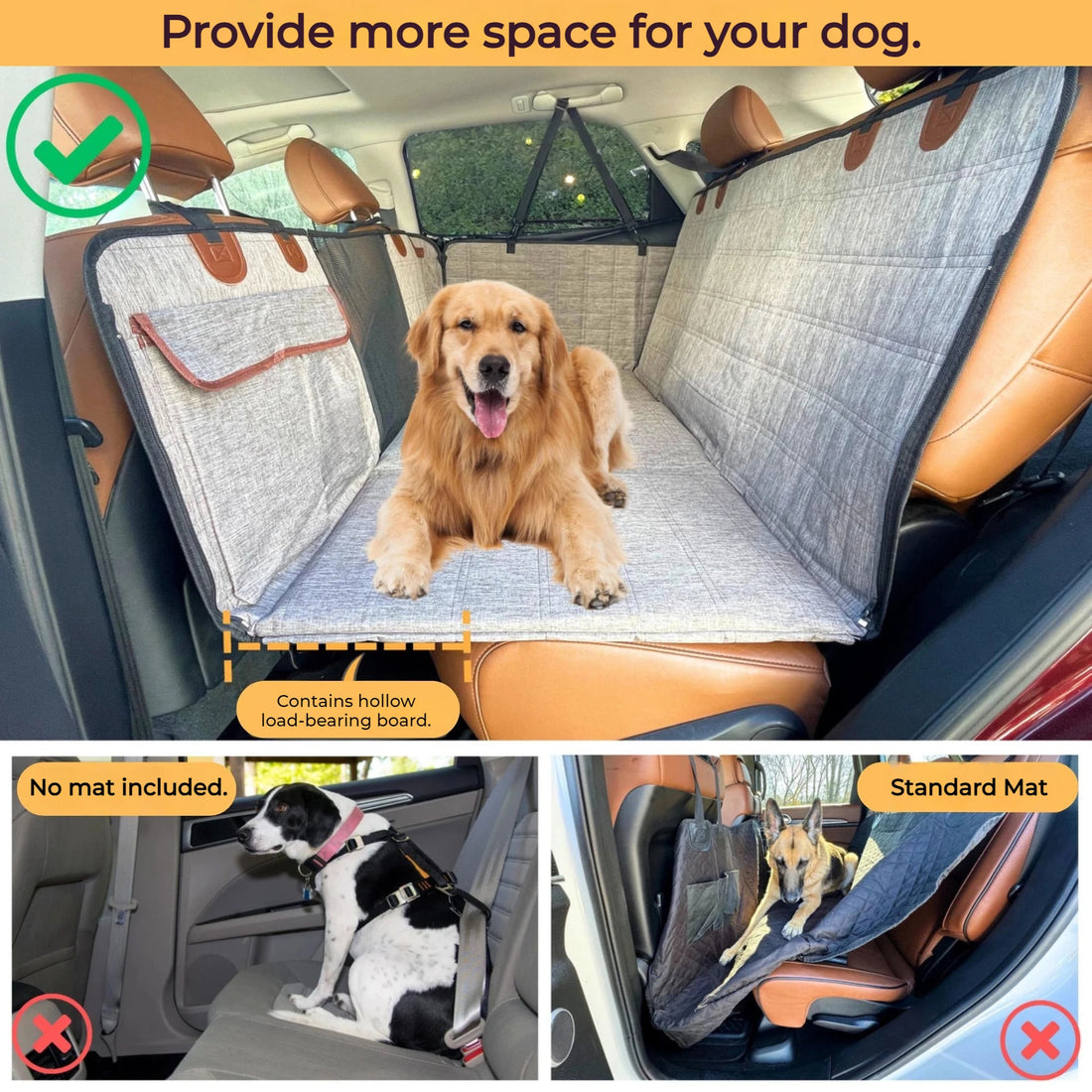 Large Dog Car Back Seat Cover
