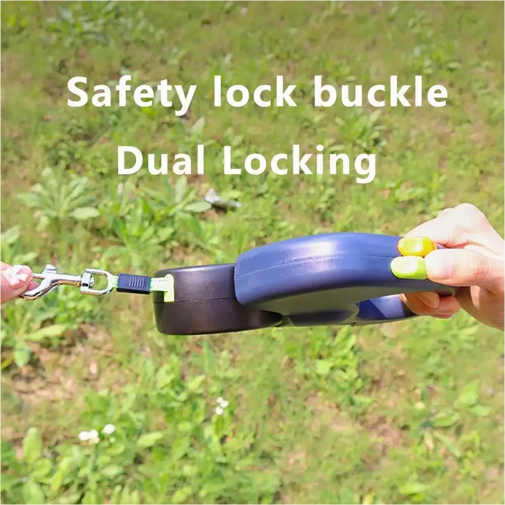Retractable Double-Ended Dog Leash with LED — 3M