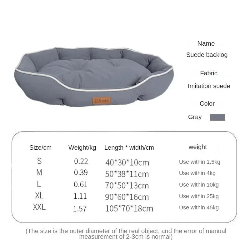 Plush Donut Dog Bed