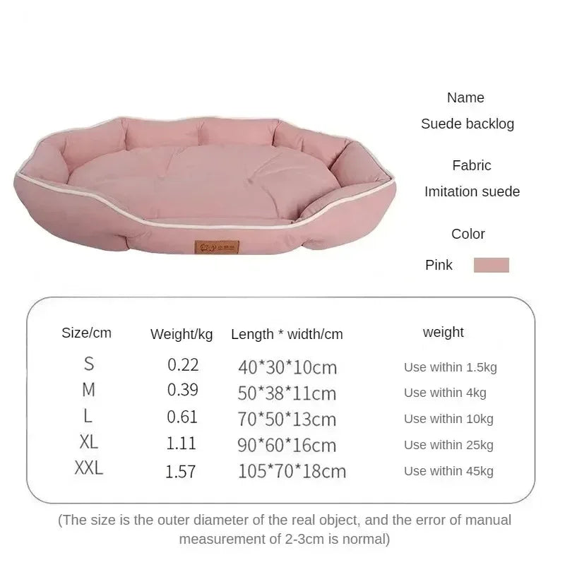 Plush Donut Dog Bed