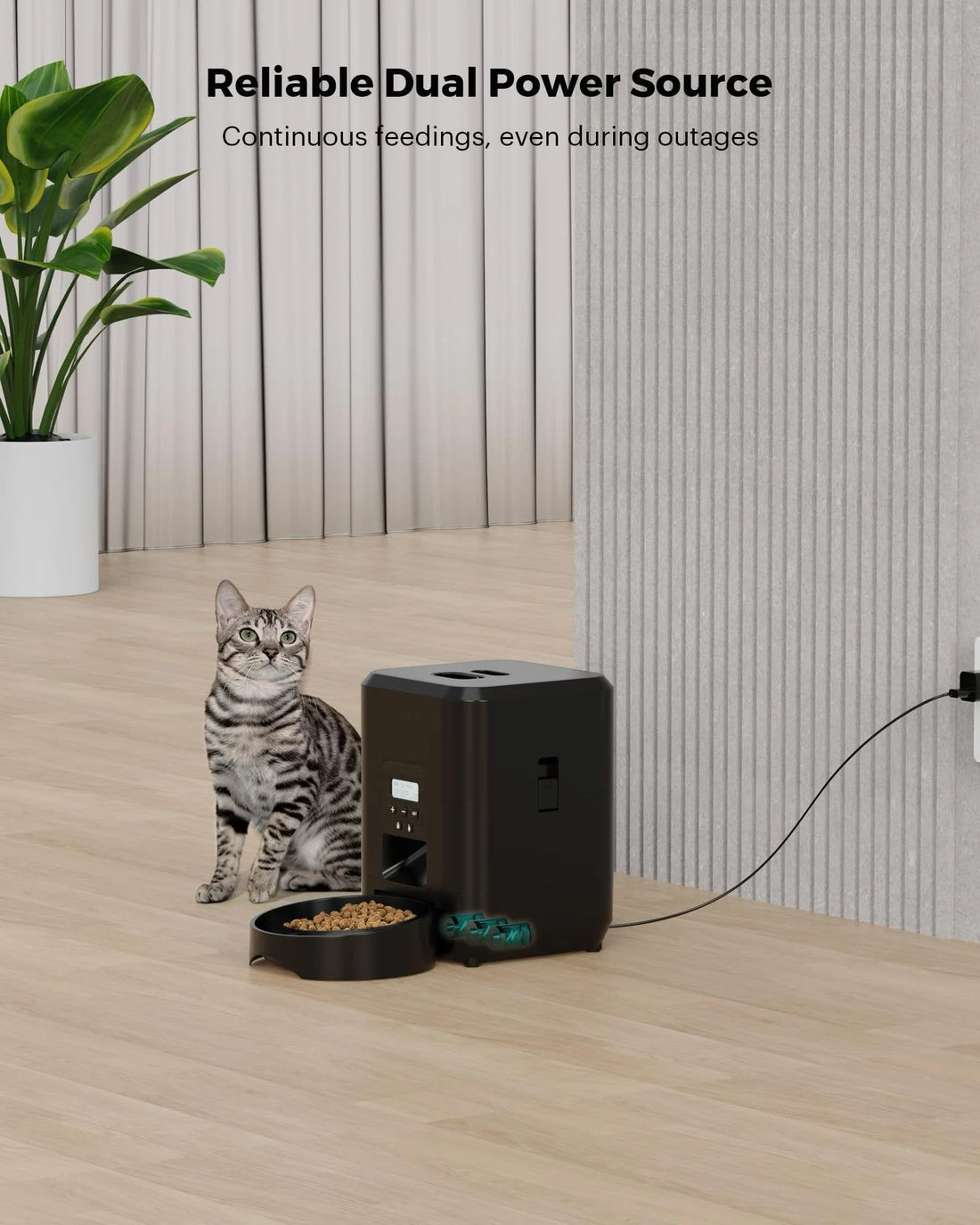 2L Smart WiFi Automatic Pet Feeder for Cats & Dogs