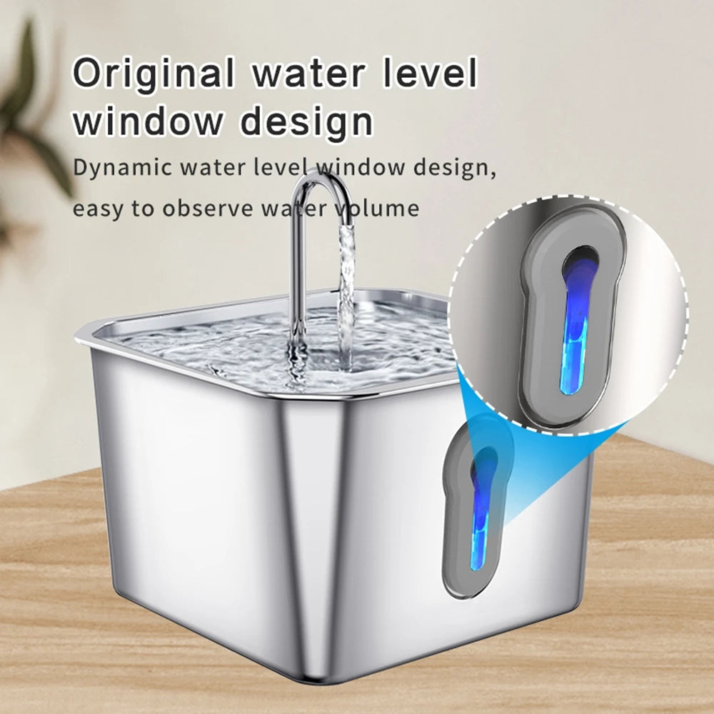 Stainless Steel Pet Water Fountain