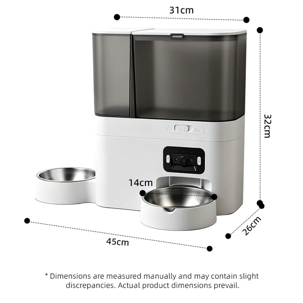 5L Smart WiFi Pet Feeder with Camera & 3L Water Dispenser