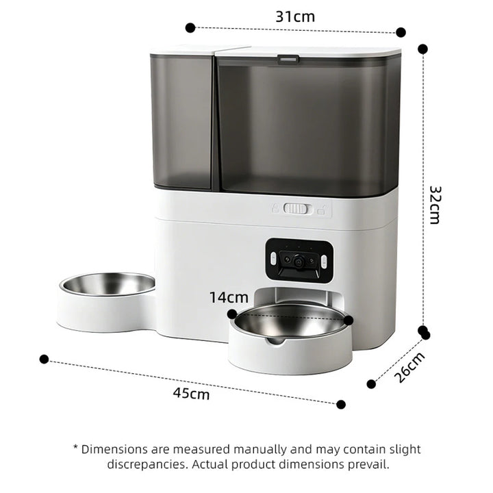 5L Smart WiFi Pet Feeder with Camera & 3L Water Dispenser