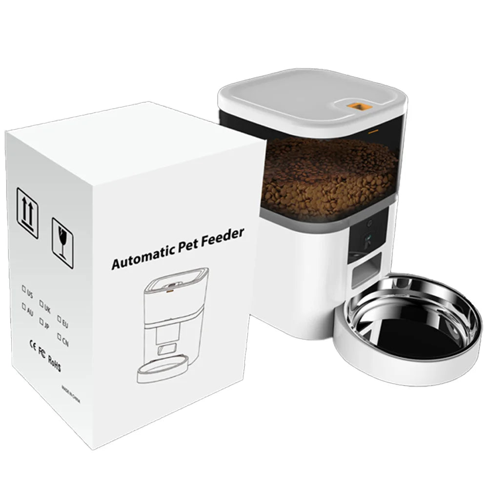 4L Smart Automatic Pet Feeder with Camera & App Control