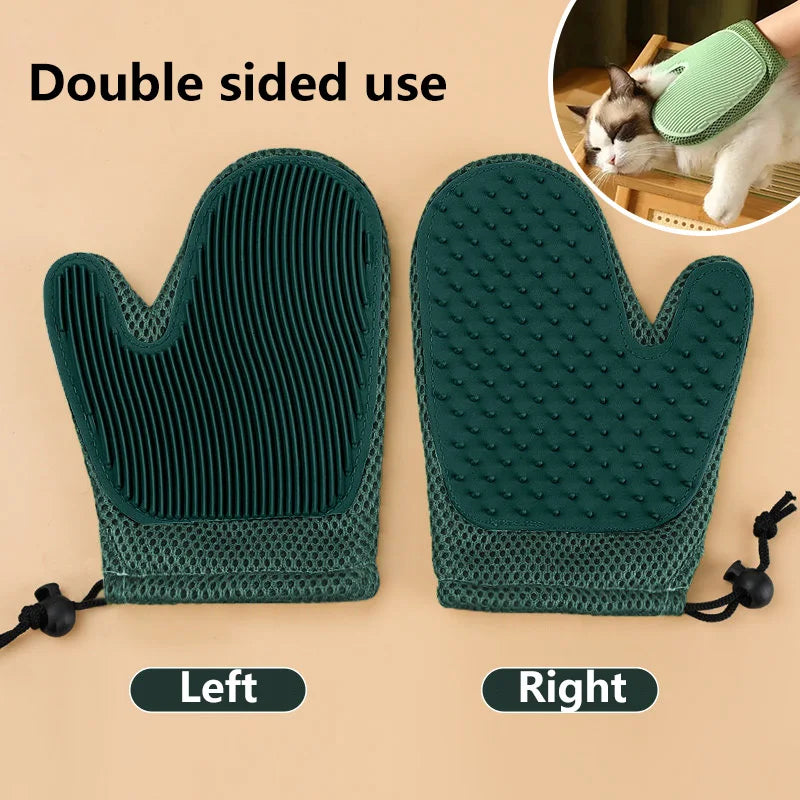 Double-Sided Pet Grooming Glove
