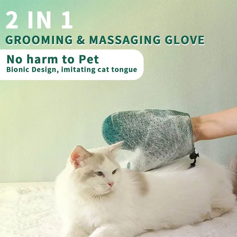 Double-Sided Pet Grooming Glove