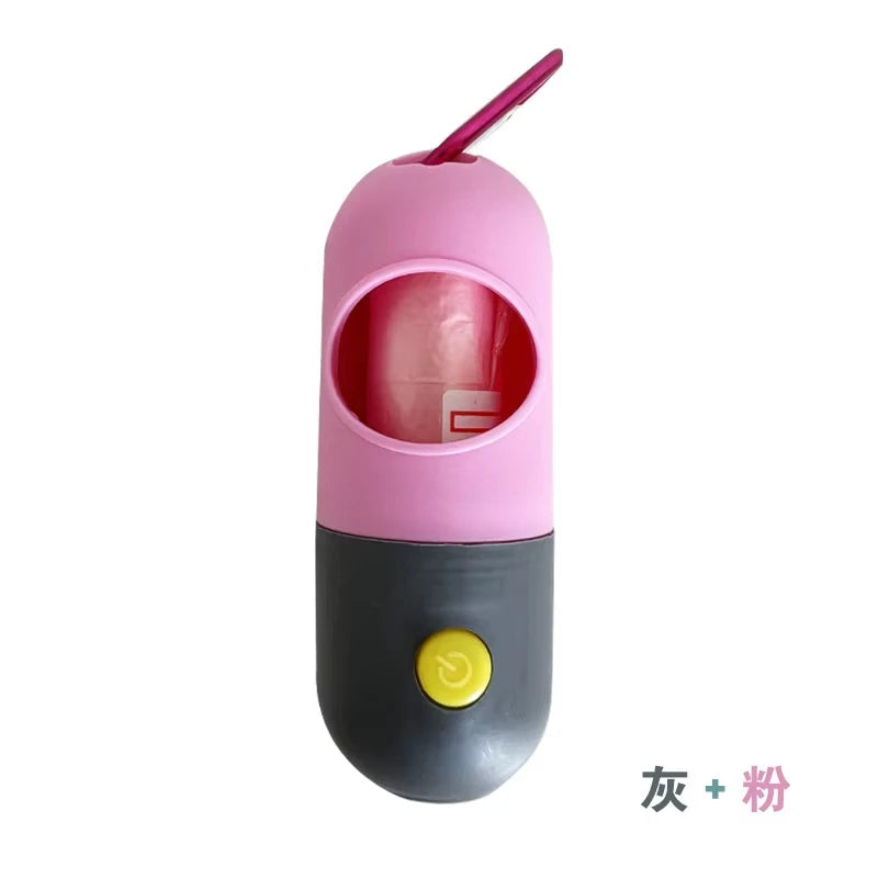 LED Dog Waste Bag Dispenser with Light