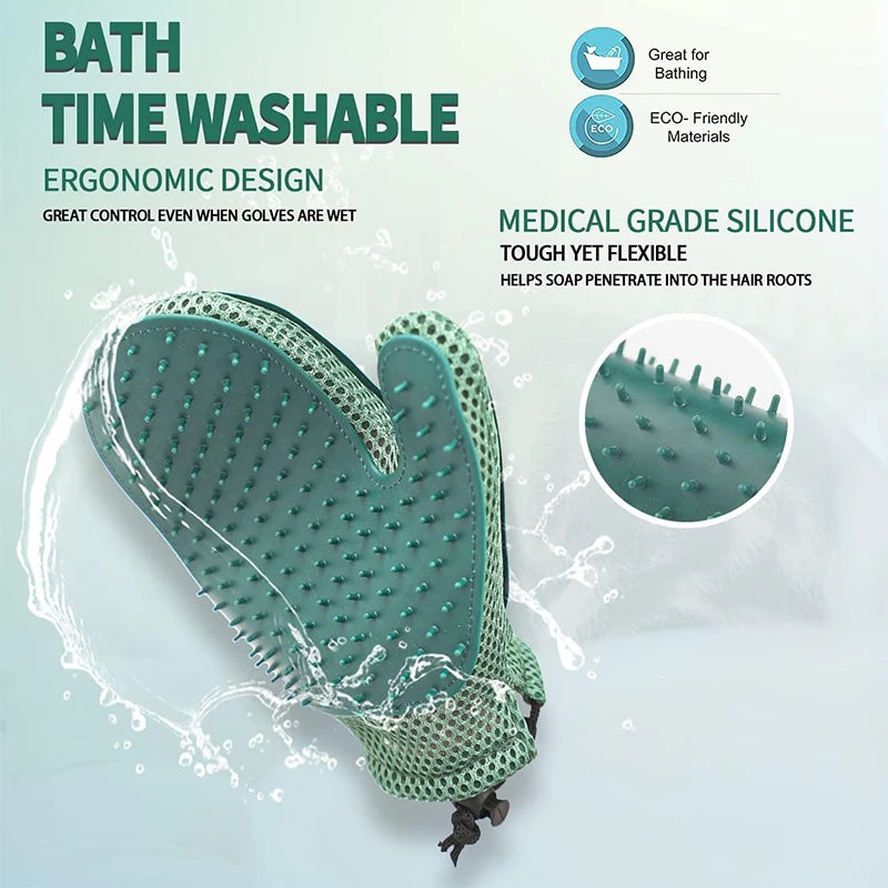 Double-Sided Pet Grooming Glove